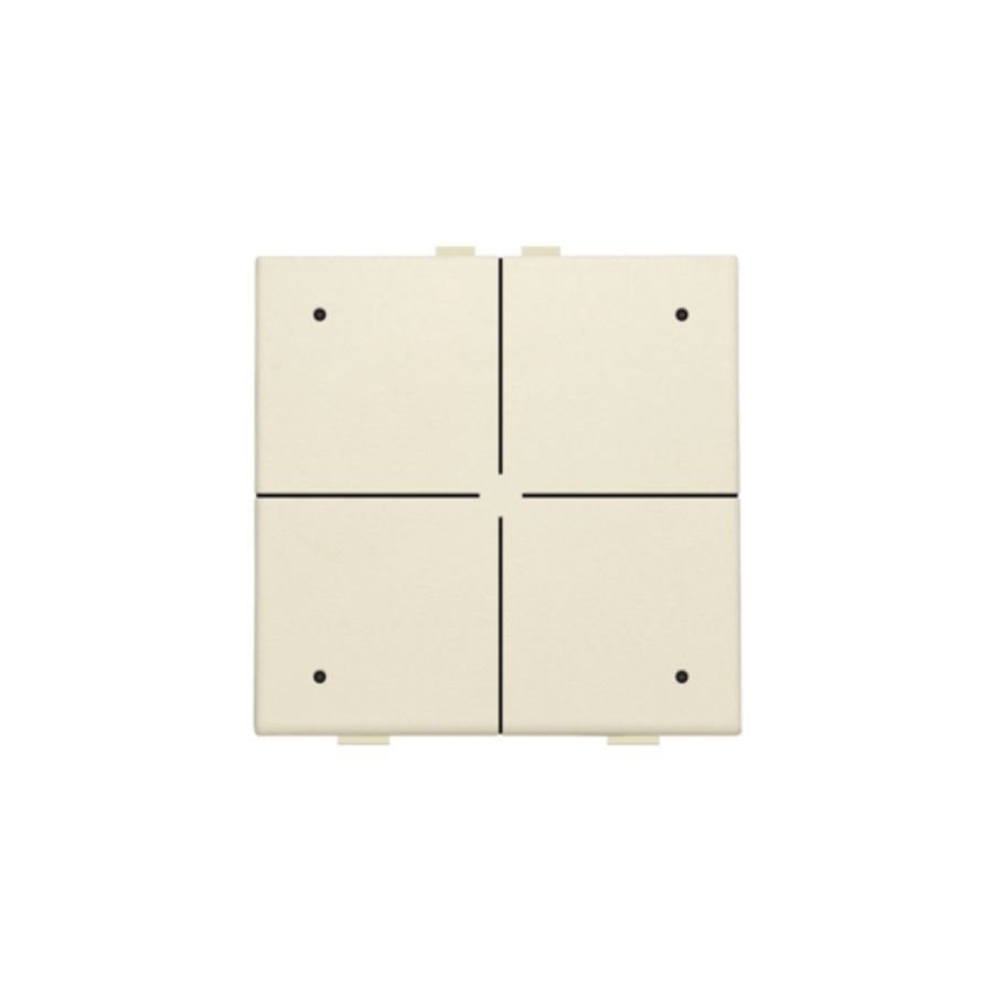 4-voudig drukknop leds/comfortsens. HomeControl cream