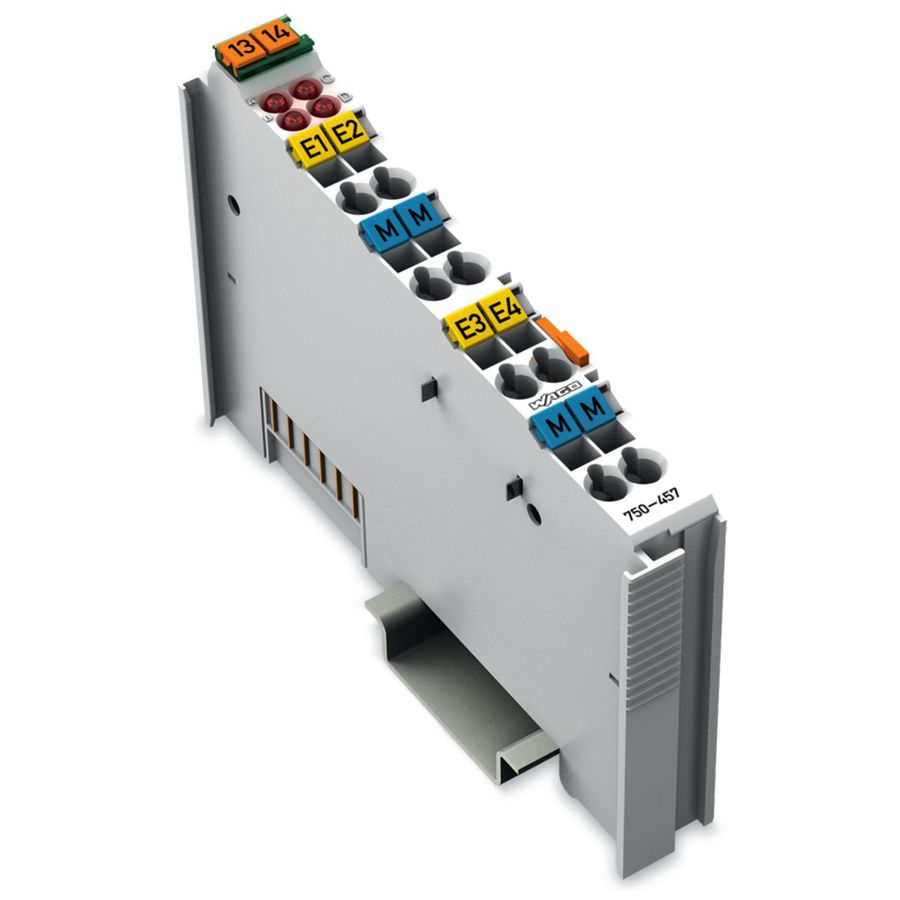 4-kanaals analoge ingang DC +/-10V Single ended lichtgrijs