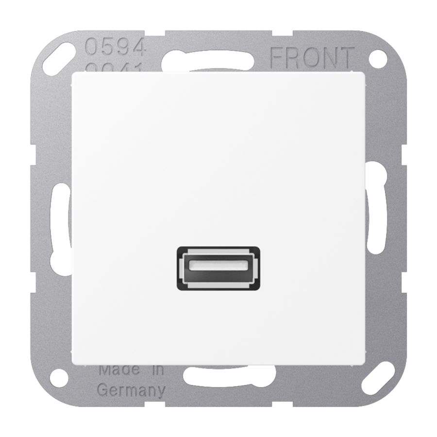 Afdekking A500 matwit voor 1xUSB