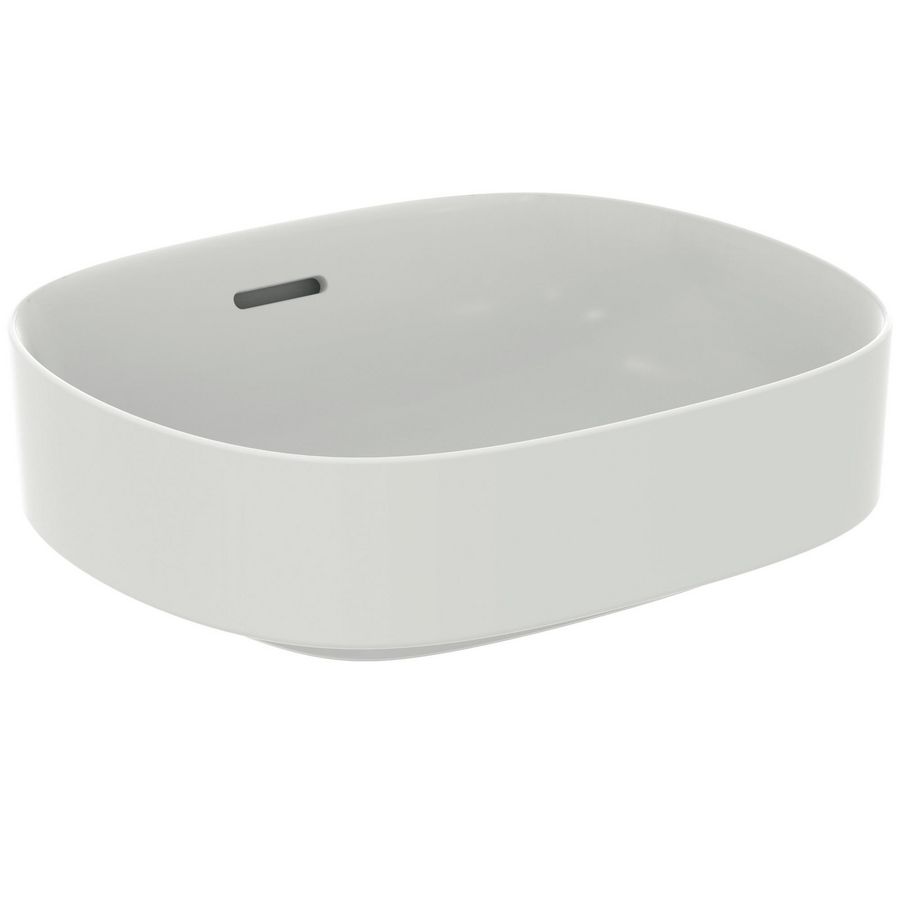 LINDA-X Opb.wast Ovaal 450X380X155mm z. kr.gat overl Silk WH