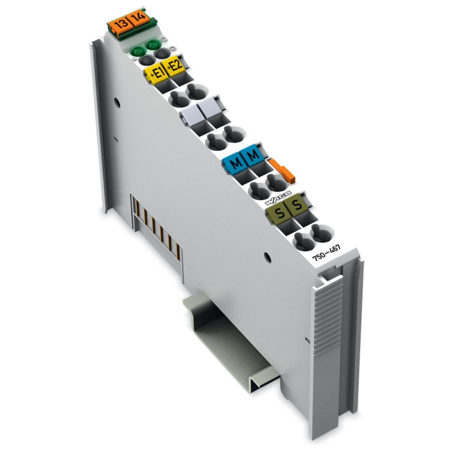 2-kanaals analoge ingang DC 0-10V Single ended lichtgrijs