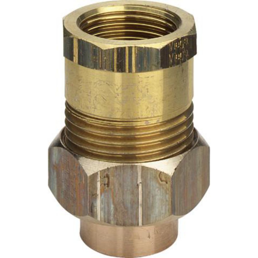 3 Del. Koppeling 12x1/2 brons/blank 94340G-163051 VVE=10