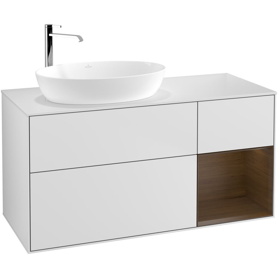 Wastafelonderkast Finion 1200x603x501mm White Matt Lacquer G931GNMT
