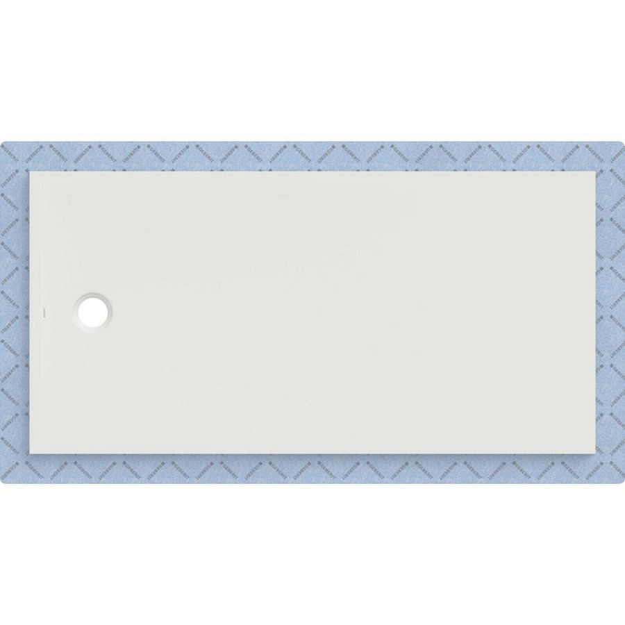 Douchevloer CleanFloor30 geïntegreerd met afdichtingsvlies wit: 180x90cm