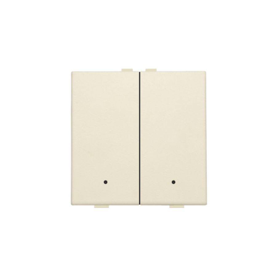 2-voudige drukknop leds/comf.sens. HomeControl cream