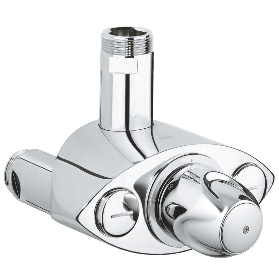 Grohtherm XL thermostaatkraan chroom hoh 140mm aanv. 1.1/4" afv1.1/2"