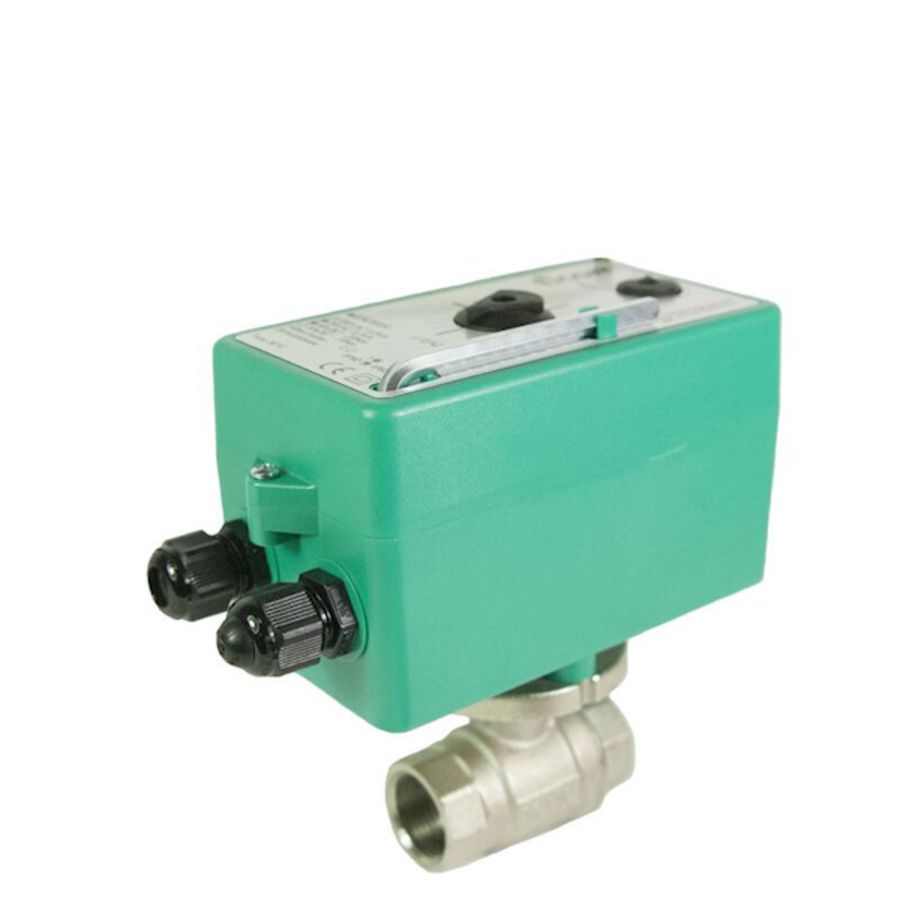 Motorkogelkraan 3/4" 230V 2-weg