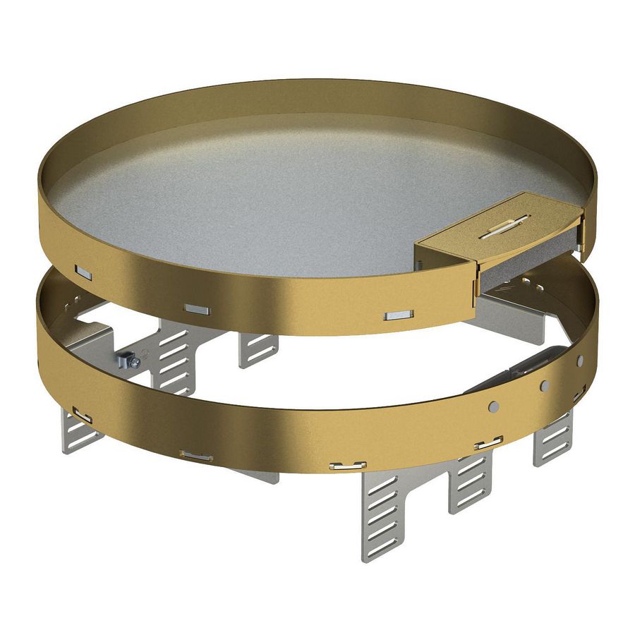 Ronde cassette met snoeruitgang Ø305mm Messing 7409304