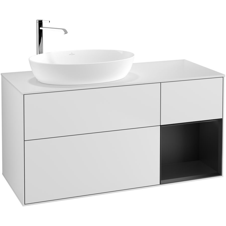 Wastafelonderkast Finion 1200x603x501mm White Matt Lacquer G931PDMT