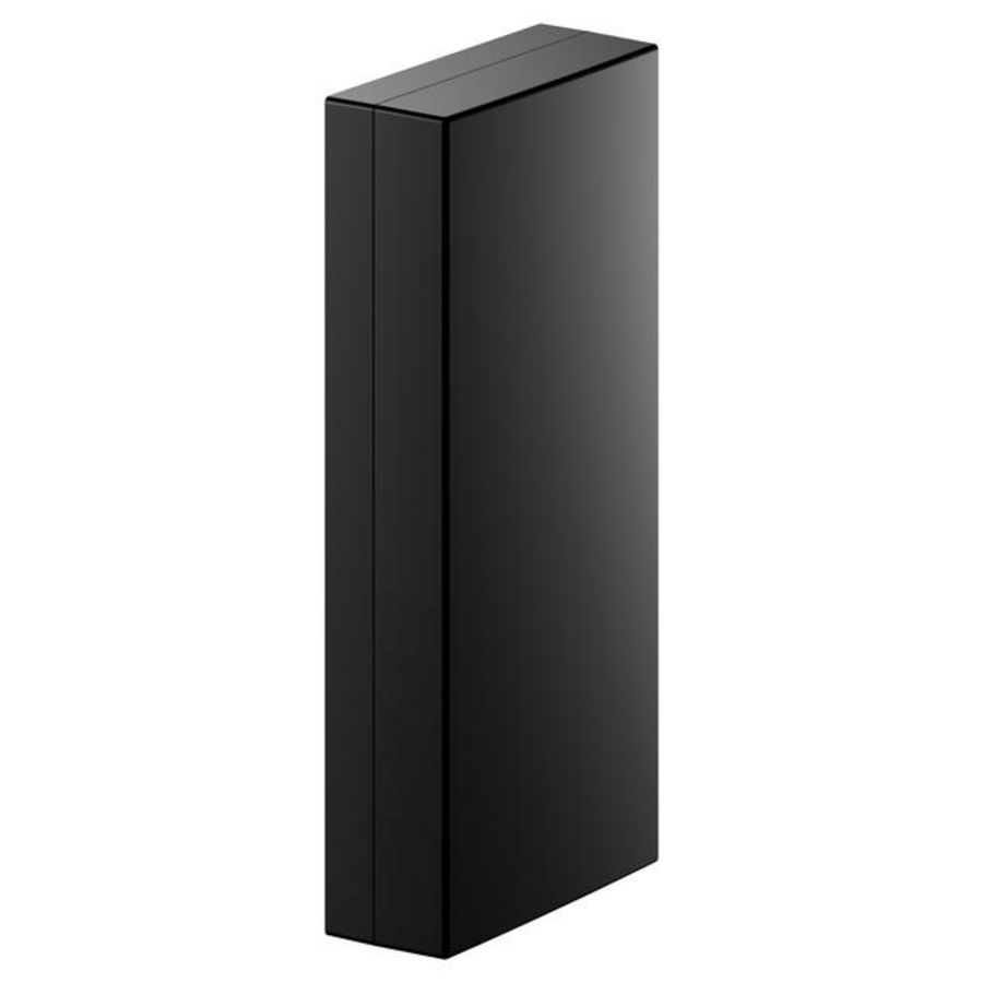 Afdekplaat bevestigingsboringen opklapbare steunen zwart mat