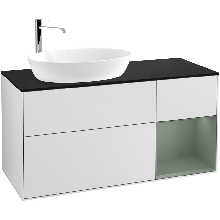 Wastafelonderkast Finion 1200x603x501mm White Matt Lacquer G932GMMT