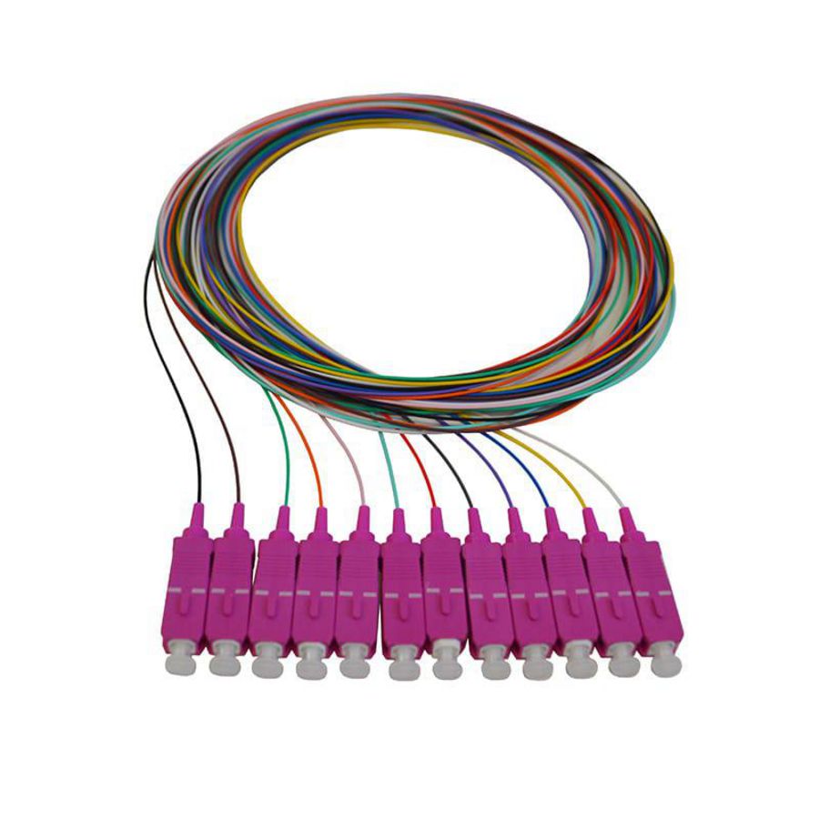 SC/upc Pigtail mm OM4 12 pieces 30mm striplength 2mtr.