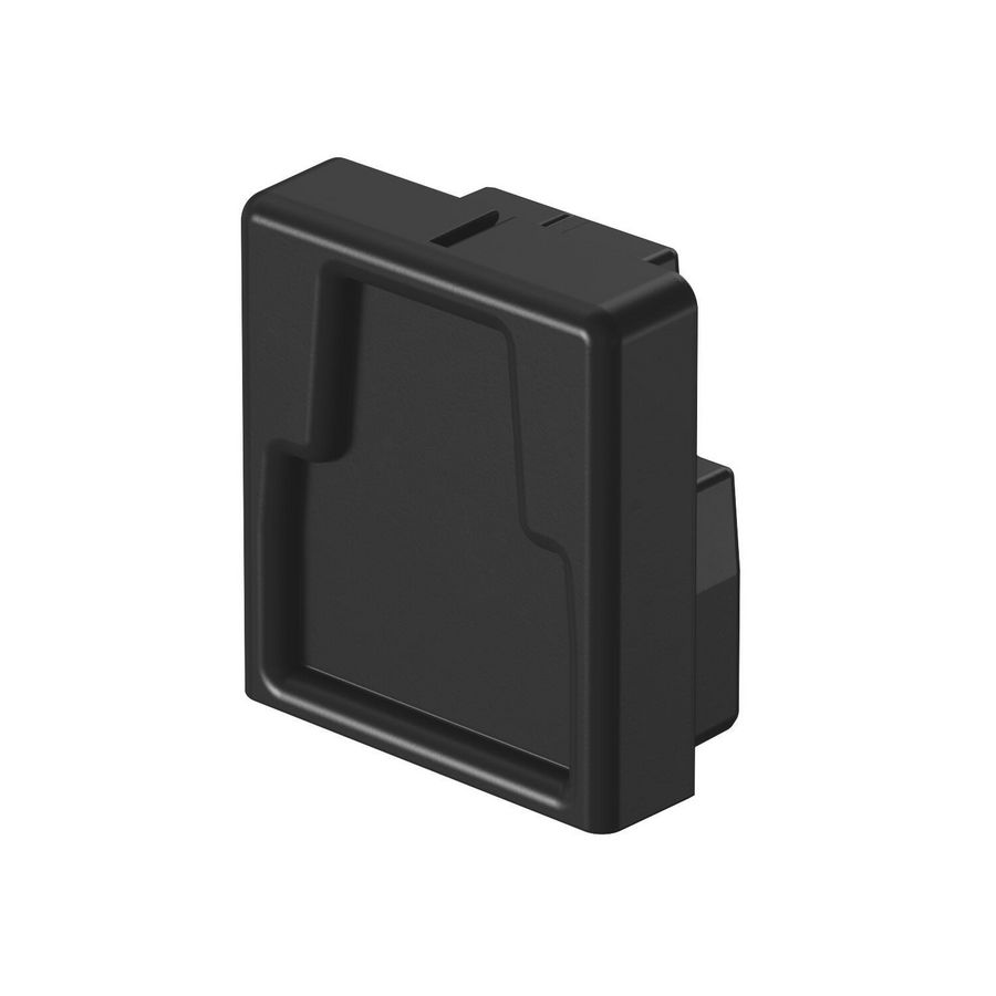 Eindkap kabelkanaal 20x20mm thermopl. RAL9011 VVE=5