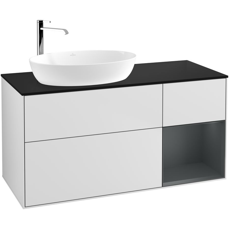 Wastafelonderkast Finion 1200x603x501mm White Matt Lacquer G932HGMT
