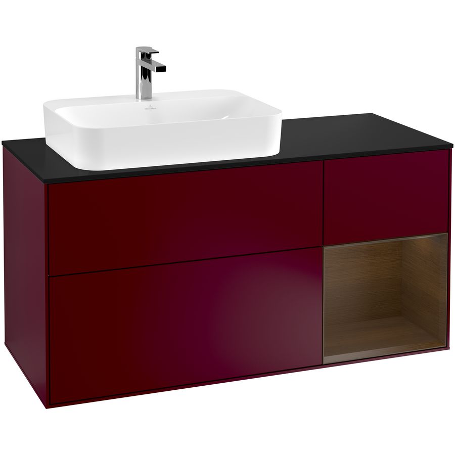 Wastafelonderkast Finion 1200x603x501mm Peony Matt Lacquer G402GNHB