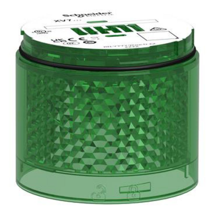 Flashing groen Colored lens