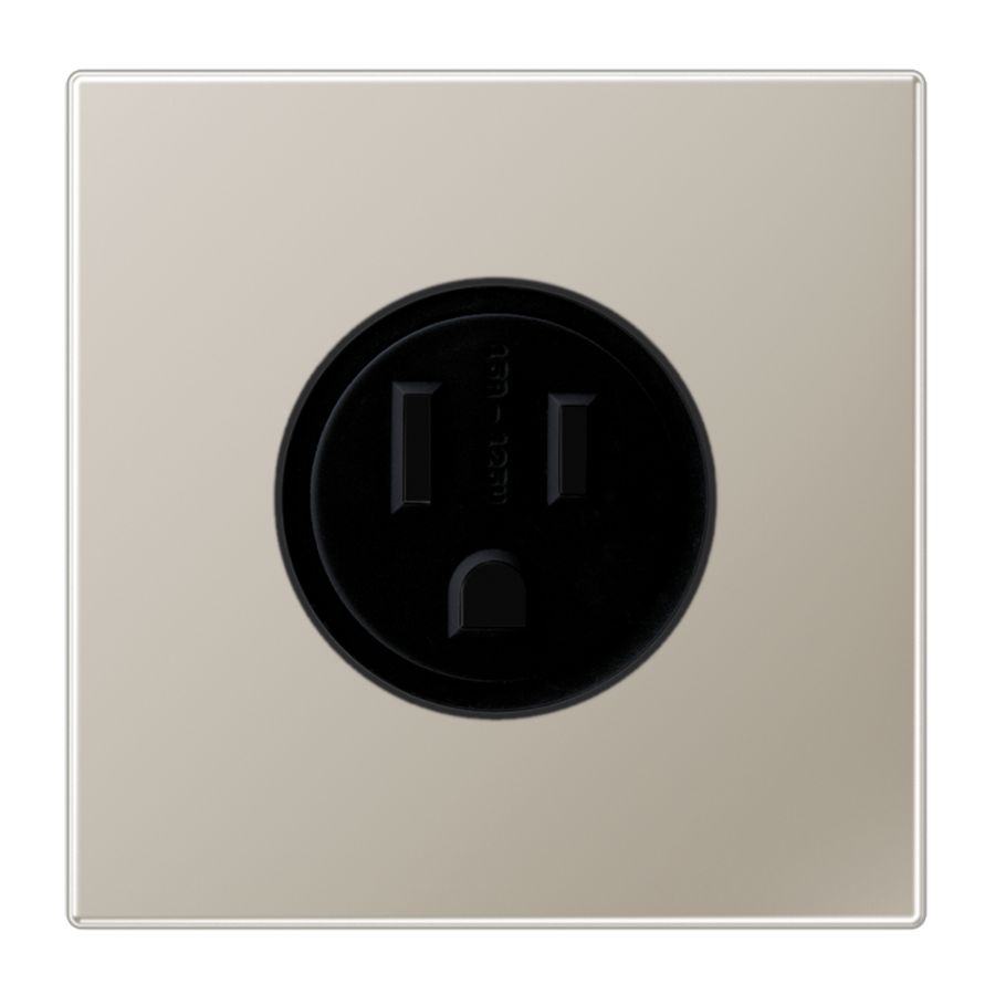 Wandcontactdoos US-Nema 15A LS edelstaal