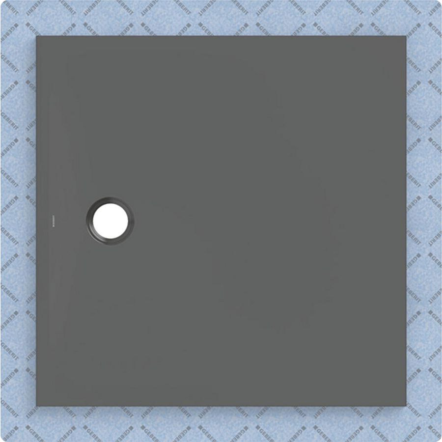 Douchevloer CleanFloor30 geïntegreerd met afdichtingsvlies grafiet: 100x100cm