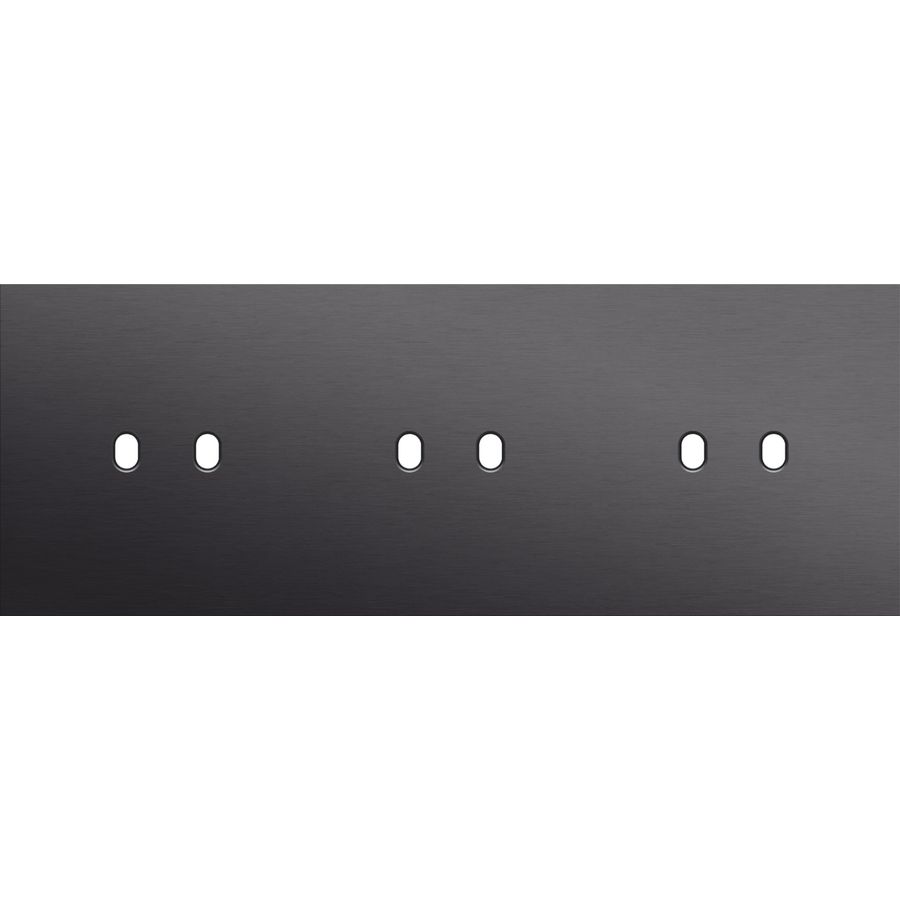 Drievoudige afdekpl. horizontaal 71mm centerafstand drie twe