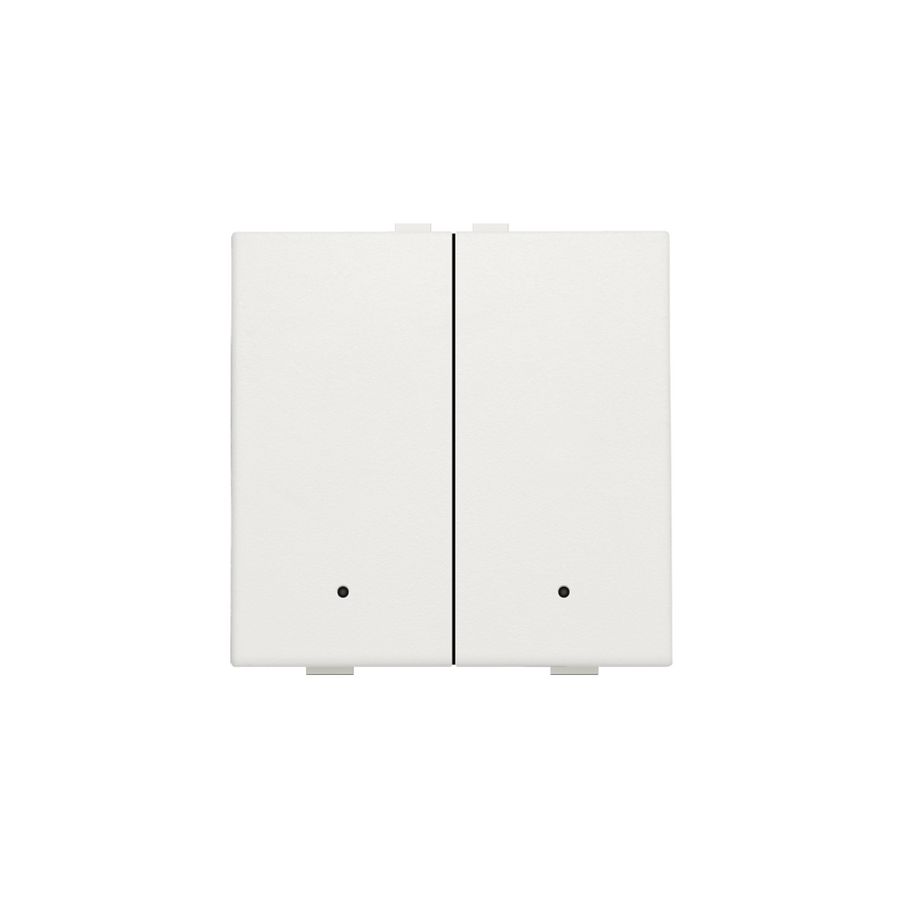 2-voudige drukknop leds/comf.sens. HomeControl white