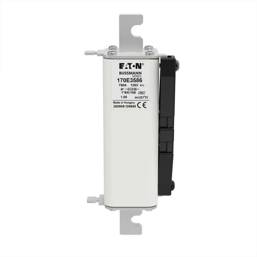Zekering hoge snelheid 125A DC 750V 100kA compact size 1 43x