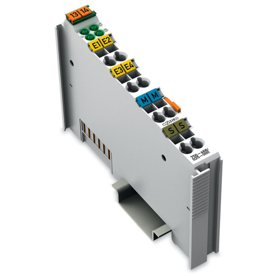 4-kanaals analoge ingang DC 0-10V Single ended lichtgrijs