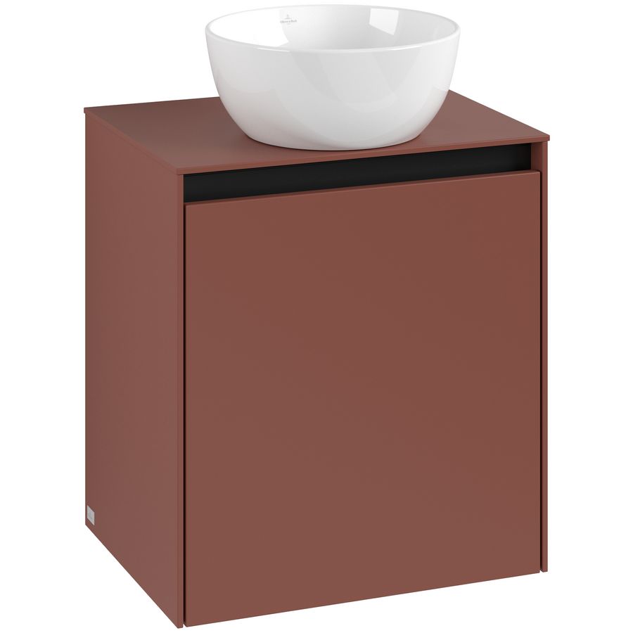 Wastafelonderkast Collaro 500x548x380mm Wine Red C148B0AH