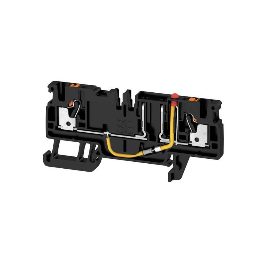 Zekeringsklem PUSH IN zwart 2.5mm² 10A 24V connecti VVE=50