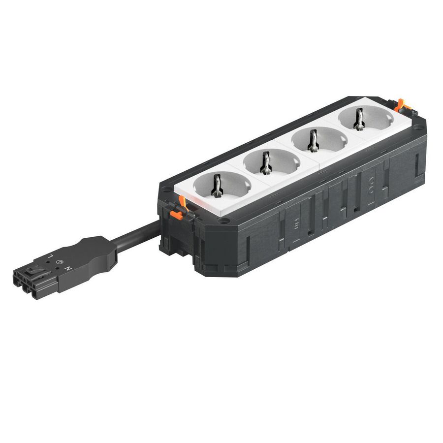 Universele drager connect WINSTA VDE 4v. wit 208x76x45