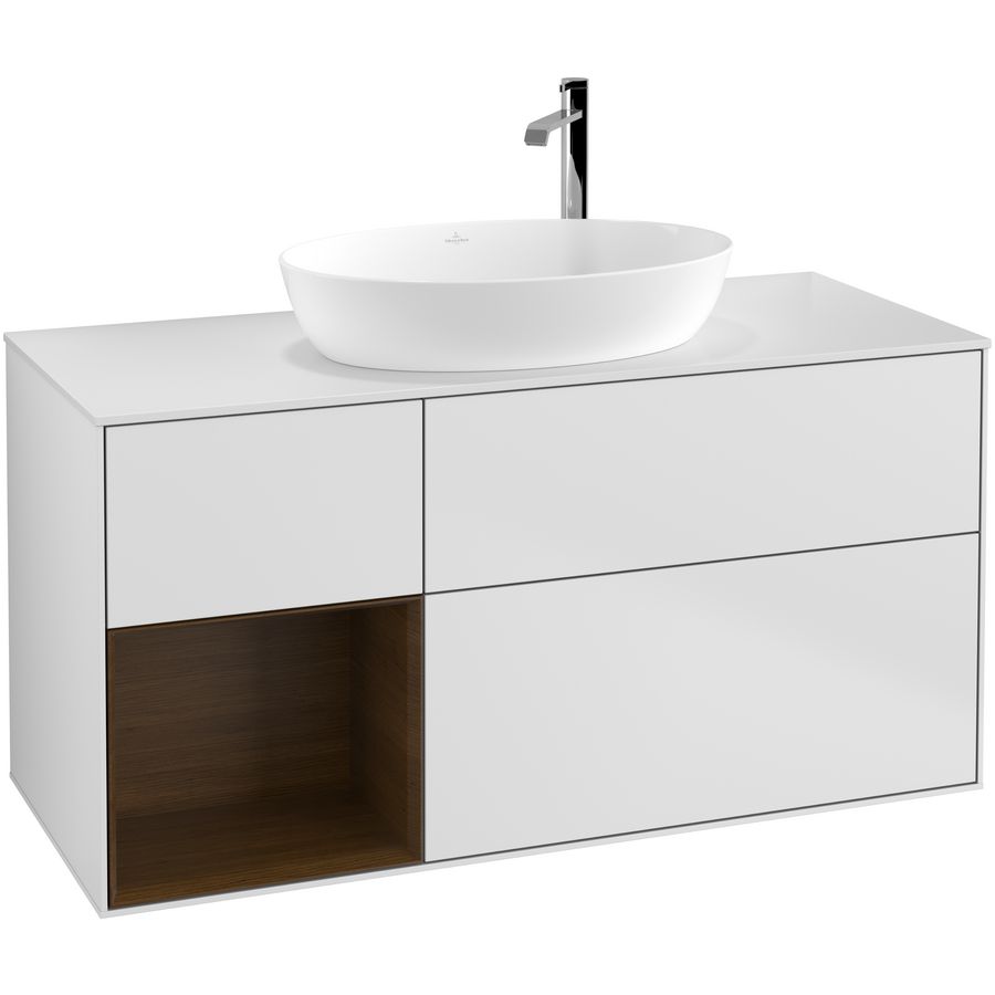 Wastafelonderkast Finion 1200x603x501mm White Matt Lacquer G941GNMT