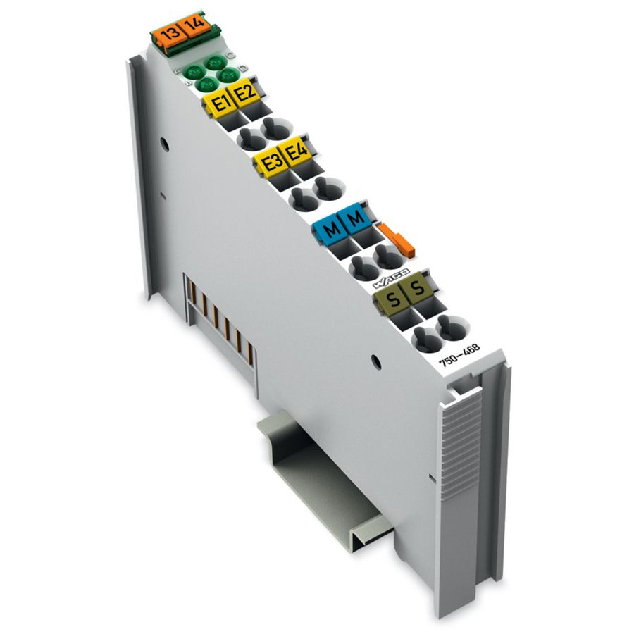 4-kanaals analoge ingang DC 0-10V Single ended lichtgrijs
