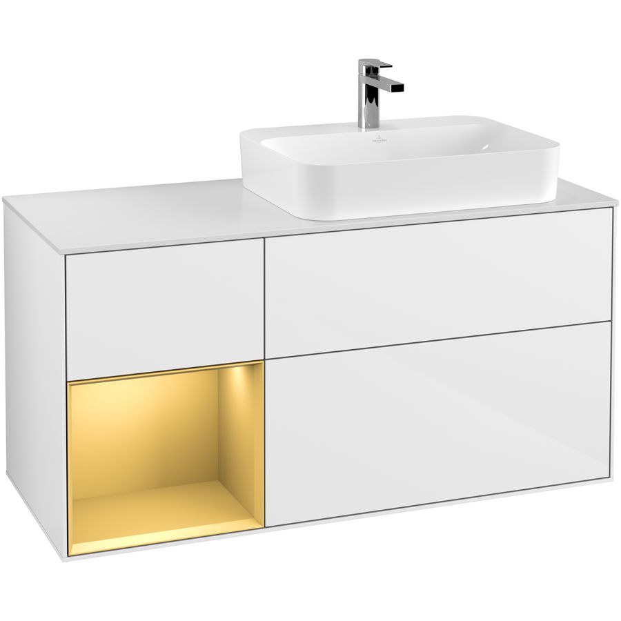 Wastafelonderkast Finion 1200x603x501mm G.White.L G391HFGF