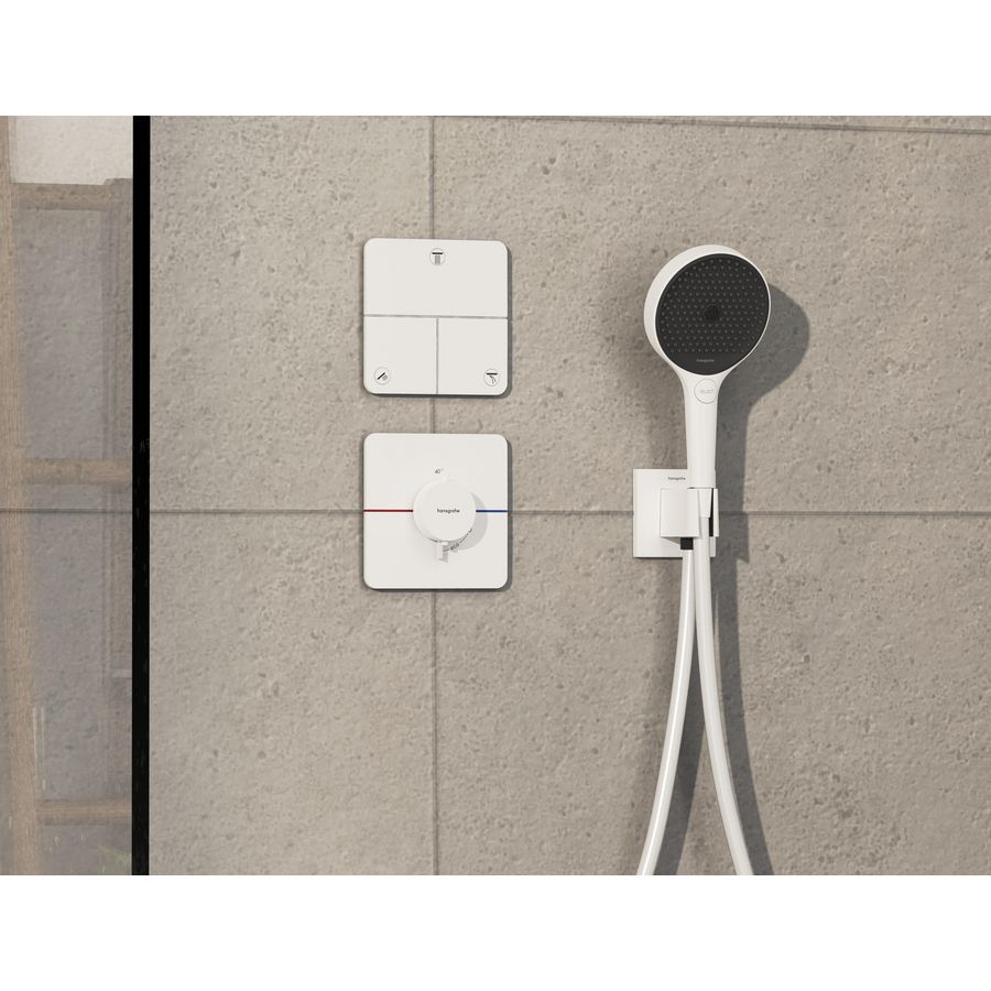 ShowerSelect Comfort Q Kraan afbouwdeel tbv inbouw voor 3 functies mat wit