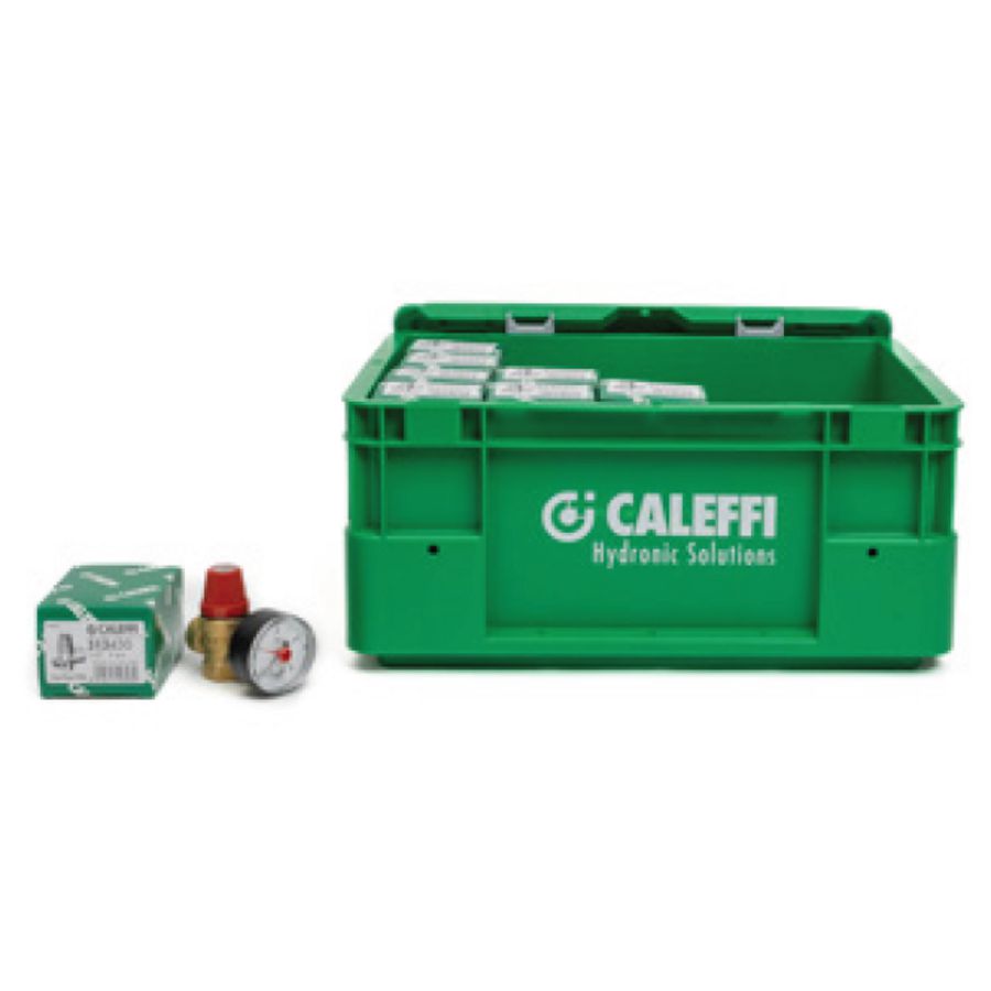 Promopakket 20st. veiligheidsklep met manometer 1/2" in box