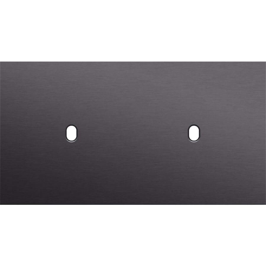 Tweevoudige afdekpl. horizontaal 71mm centerafstand twee enk