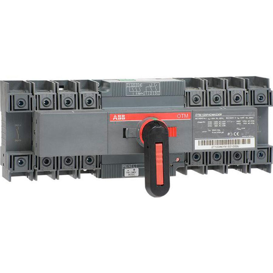 Omkeerschakelaar 125A 4p motor bediend 24 VDC