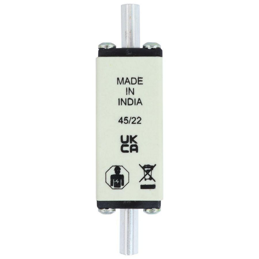 Zekering laagsp. 25A AC 500V NH000 gL/gG dubbele mel