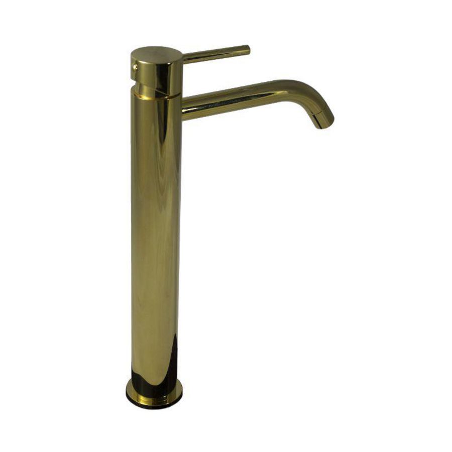 Wastafelmengkraan LIGHT 1-h highriser sprong 162mm honing goudkleur