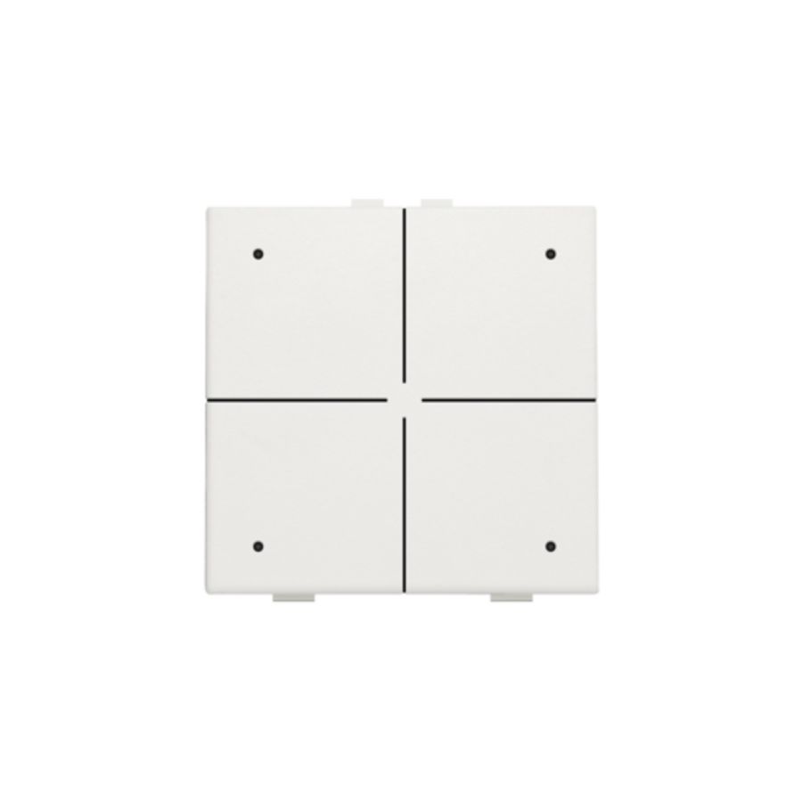 4-voudig drukknop leds/comfortsens. HomeControl white