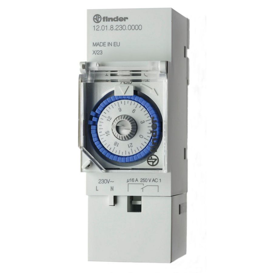 Tijdschakelklok 1 wisselcontact 16A 230V AC 12.01.8.230.0000