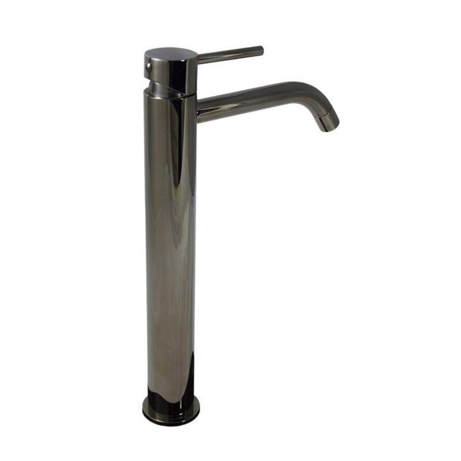 Wastafelmengkraan LIGHT 1-h highriser sprong 162mm zwart nikkel