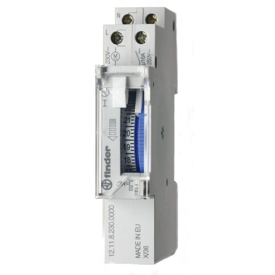 Tijdschakelklok 1 maakcontact 16A 230V AC 12.11.8.230.1000