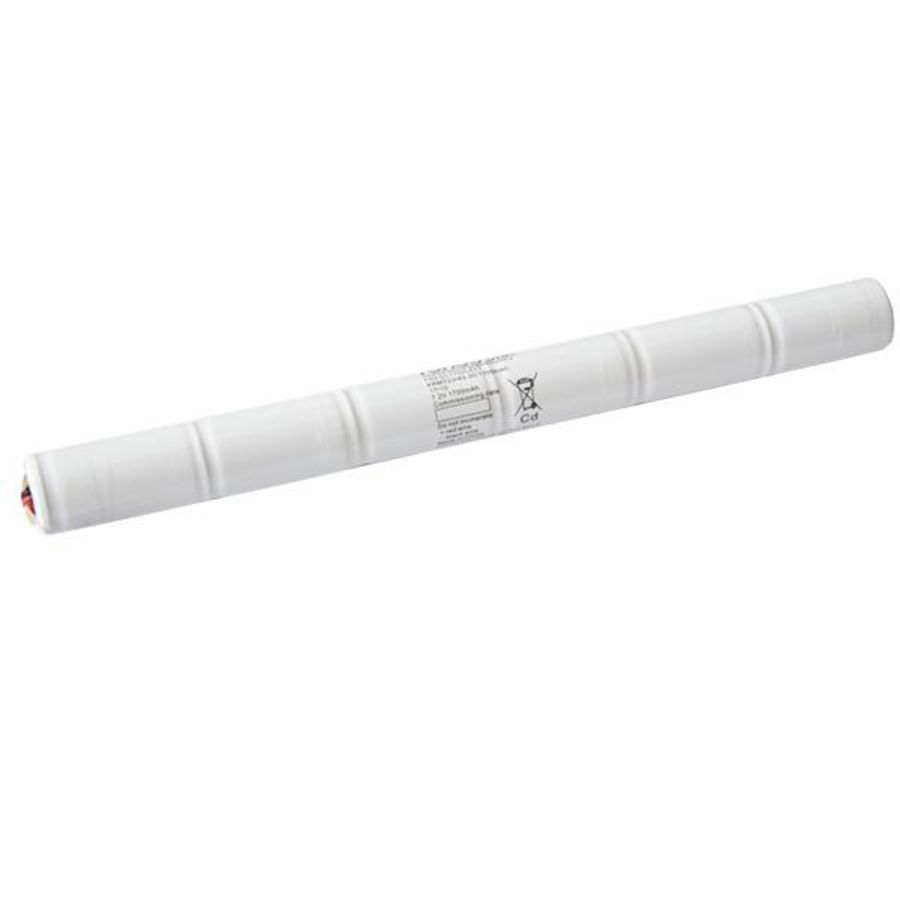 Batterij, NiCd, stick van 6 subC cellen, 7,2V/1,7Ah, t.b.v. NexiTech Eaton Blessing