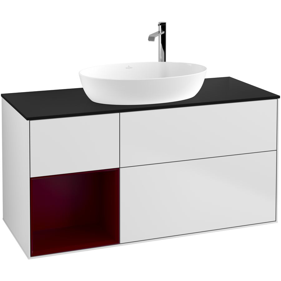 Wastafelonderkast Finion 1200x603x501mm White Matt Lacquer G942HBMT