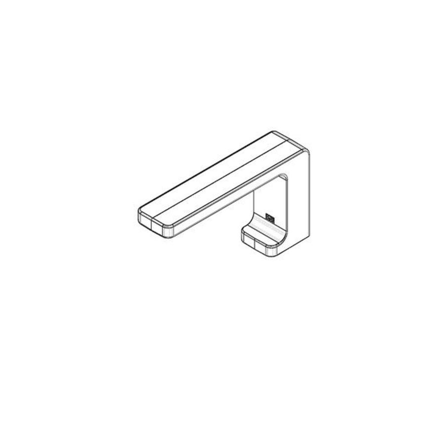 Uitloop Sprong 155mm 47x113x205mm Platina gebors.