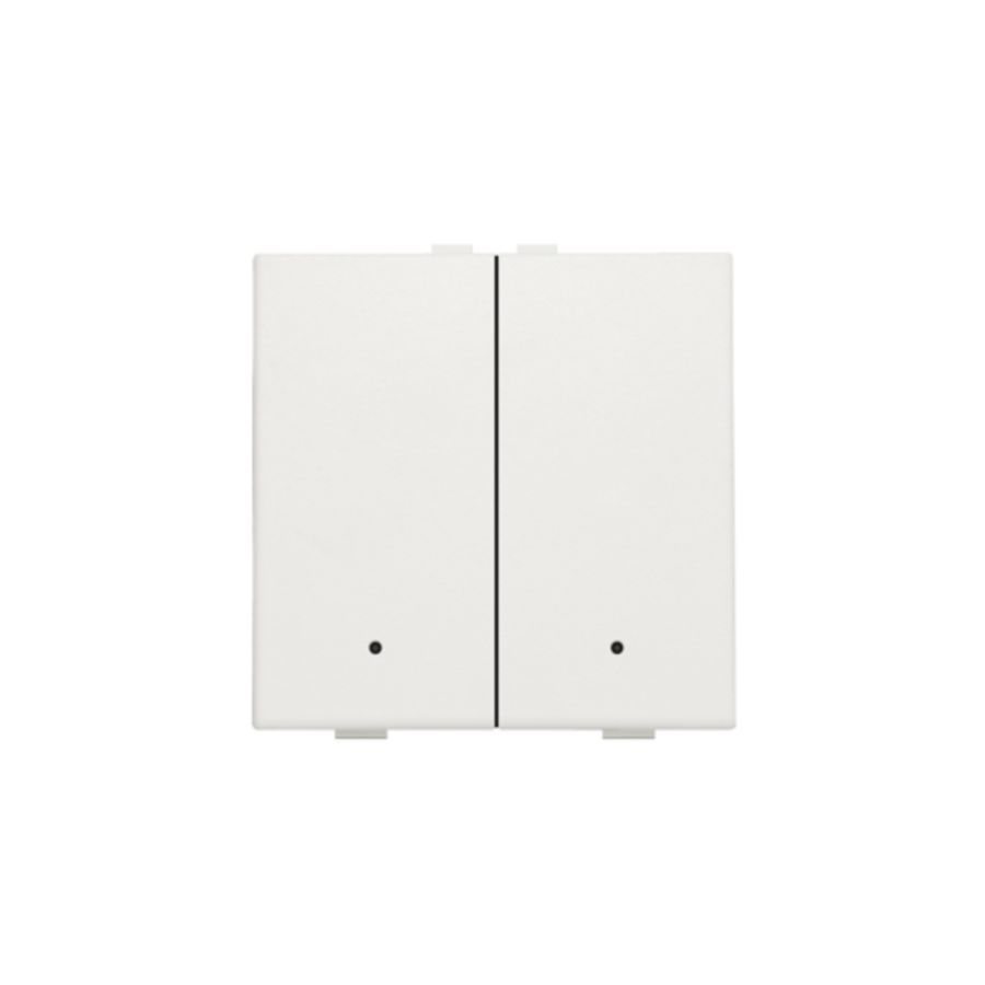 2-voudige drukknop leds/comf.sens. HomeControl white