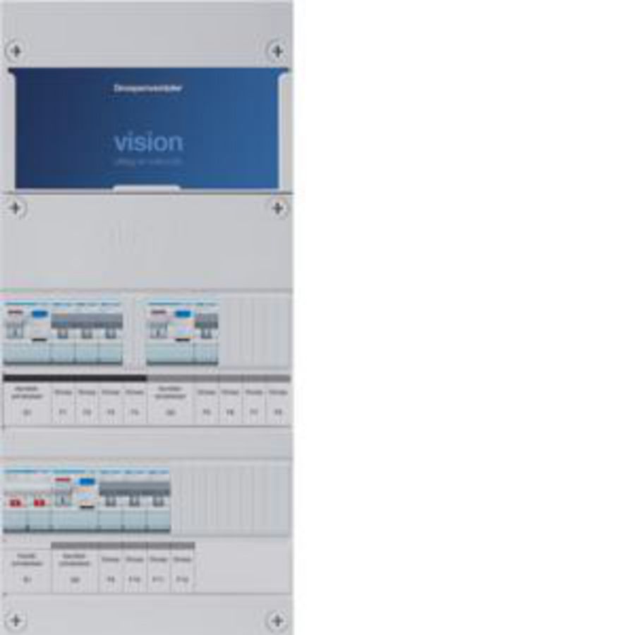 Groepenkast 7-groepenverdeler HS 3xALS 30mA 1-fase
