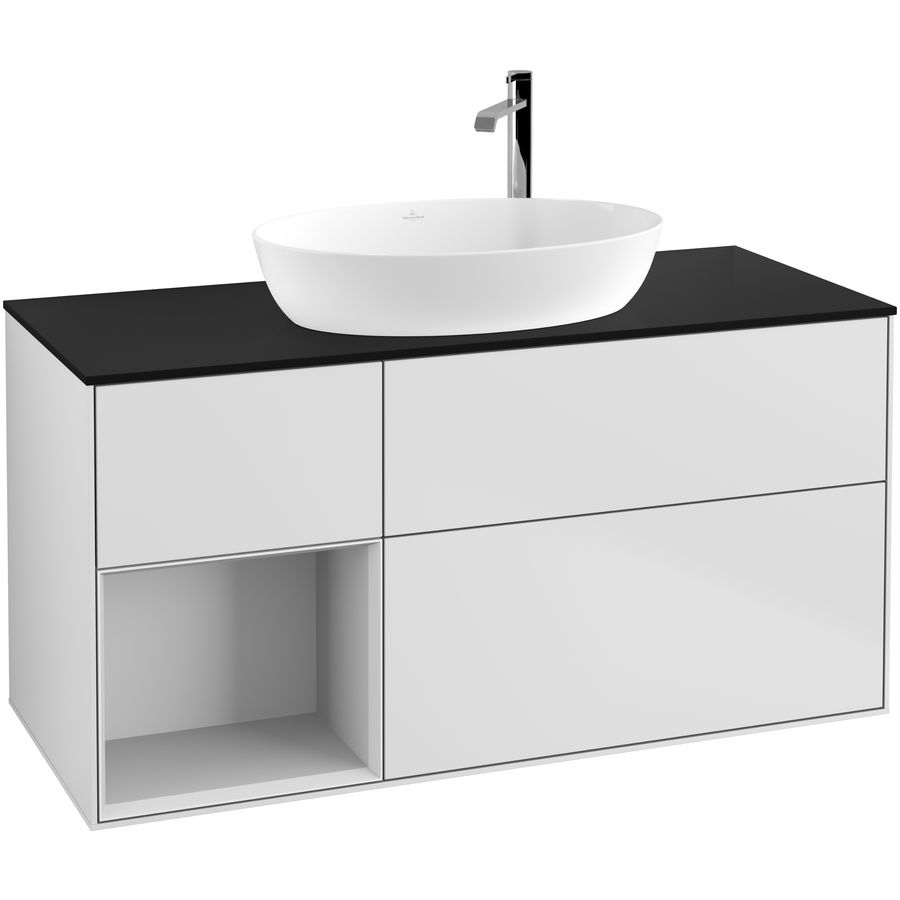 Wastafelonderkast Finion 1200x603x501mm White Matt Lacquer G942MTMT