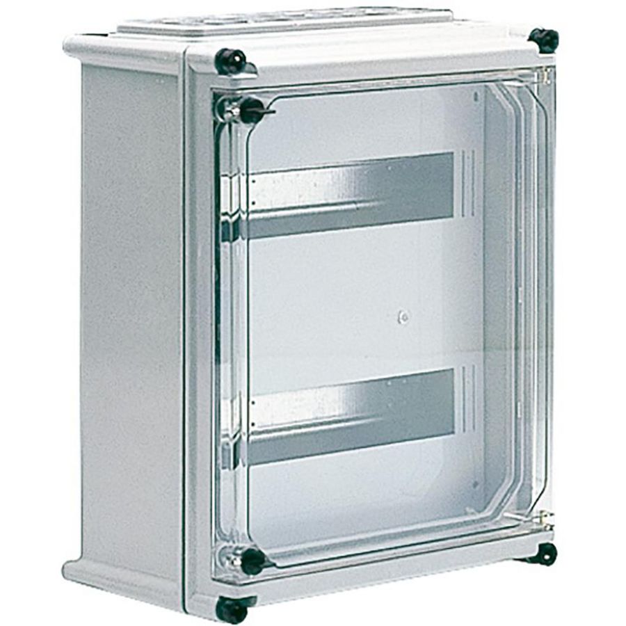 Afstandsraam APO 31 din rail kast 1rij 14mod. RAL7035