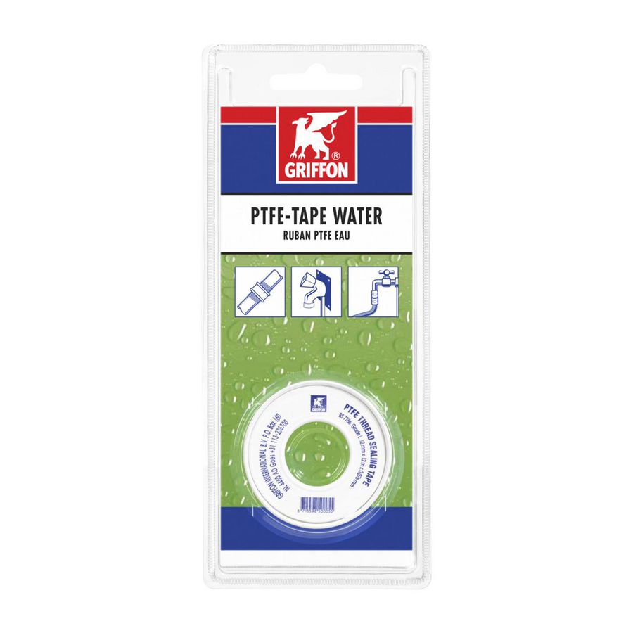 Tape PTFE Water 12mm x 0,076mm rol 12m 6307589 VVE=6
